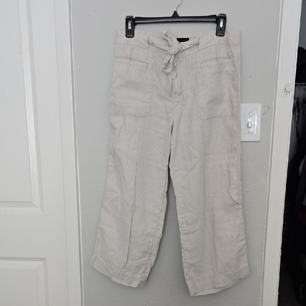 Sanctuary Light Beige Linen Trousers